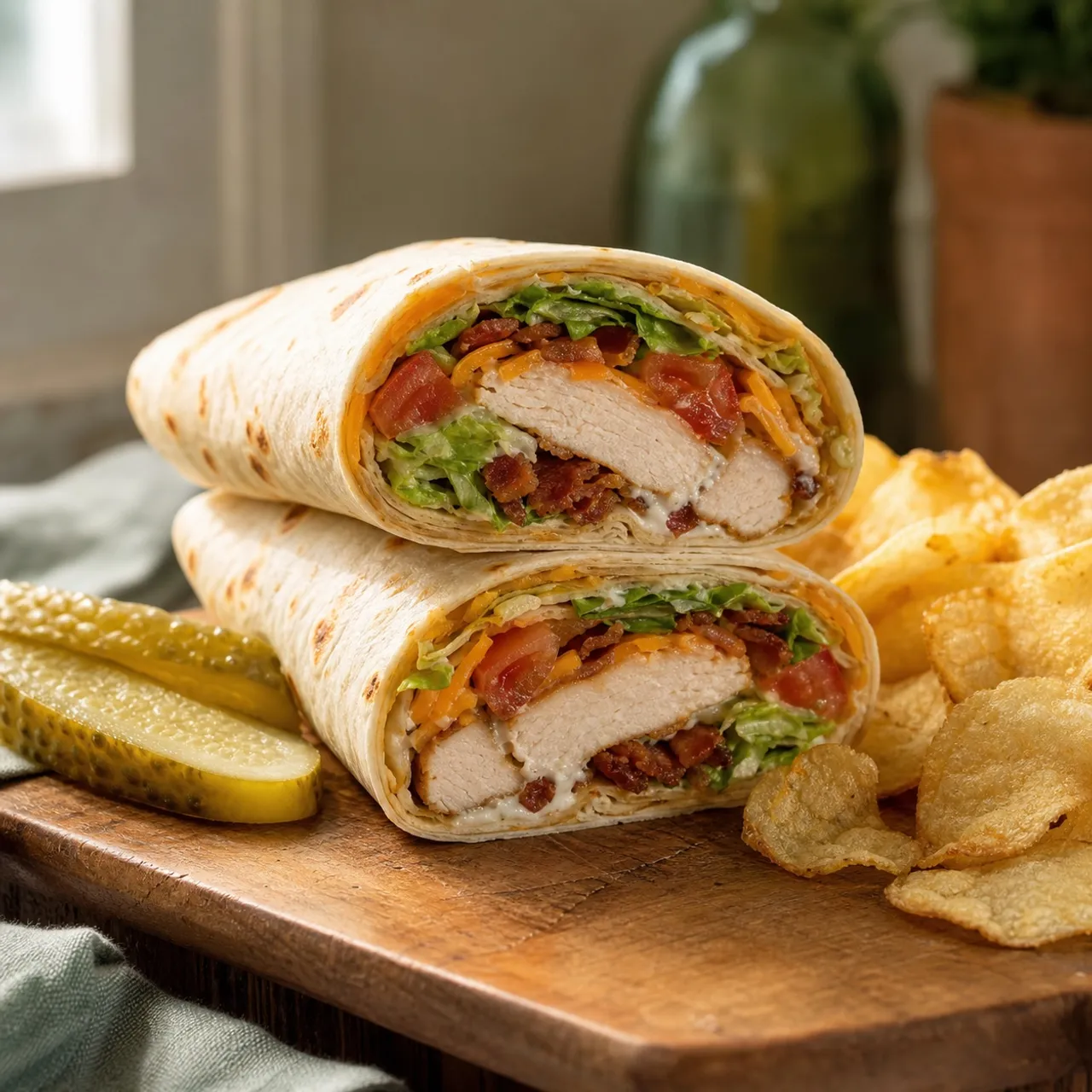Chicken Bacon Ranch Wrap — Sandwiches recipe