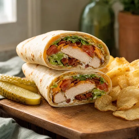Chicken Bacon Ranch Wrap — Sandwiches recipe