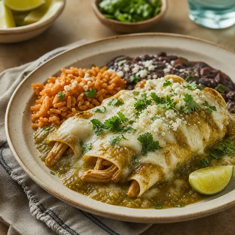 Chicken Enchiladas Verdes — Tex Mex recipe