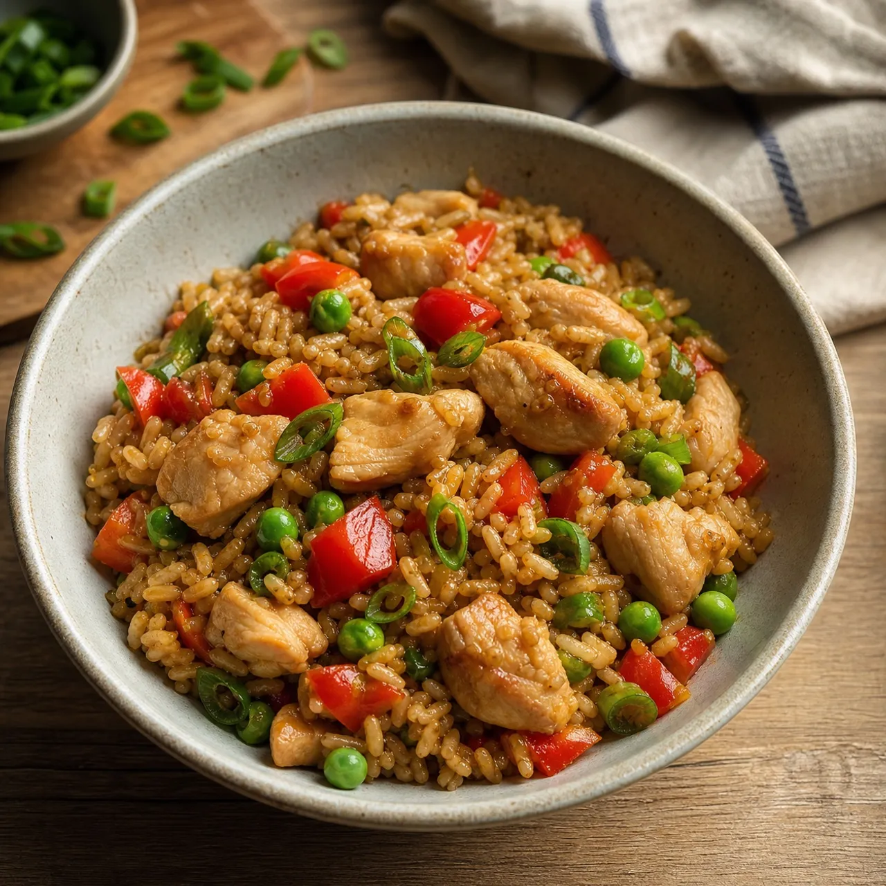 Chicken Fried Brown Rice — Chicken & Poultry recipe