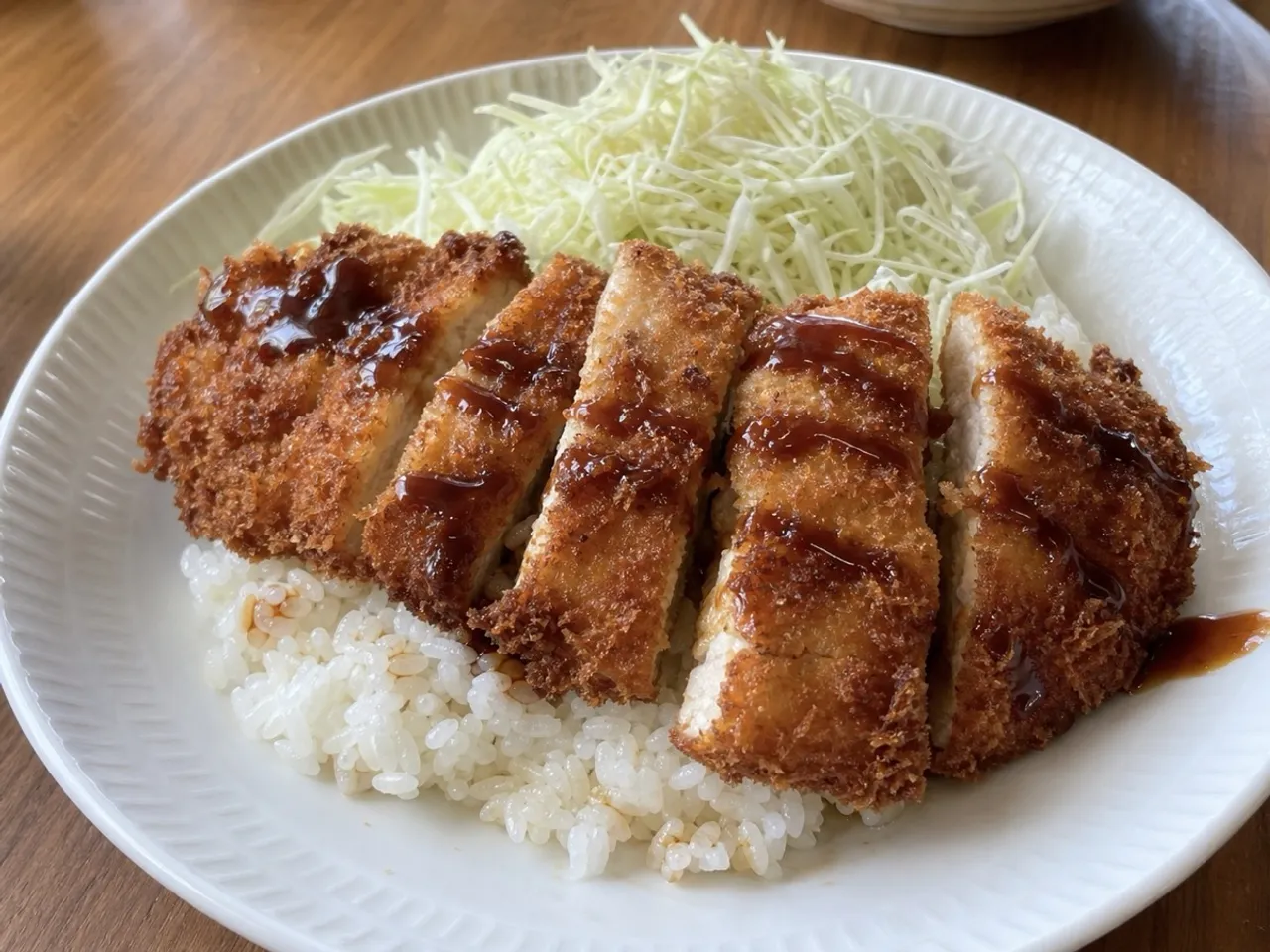 Chicken Katsu — served
