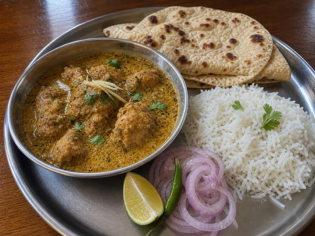 Chicken Korma — plated and served