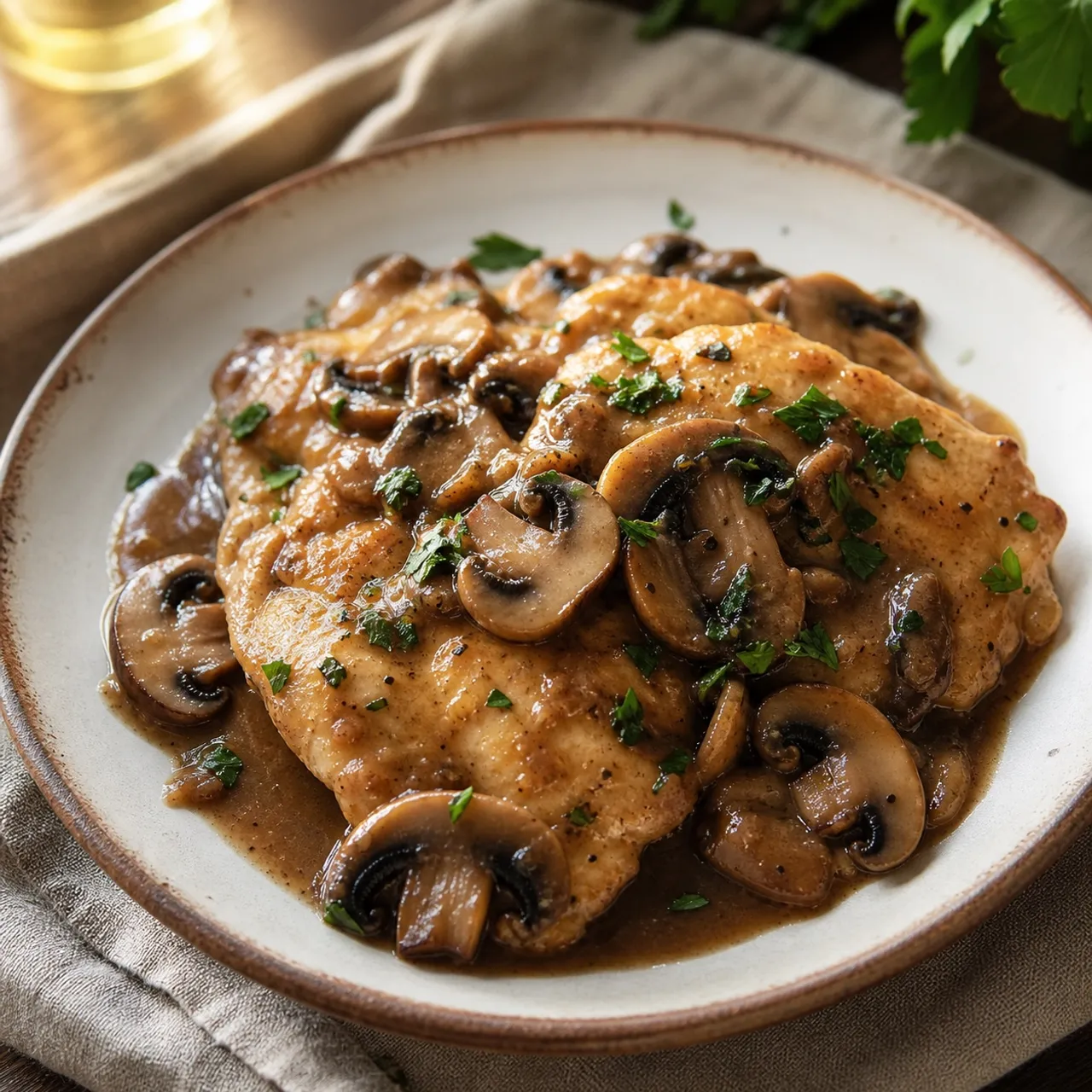 Chicken Marsala — Italian recipe