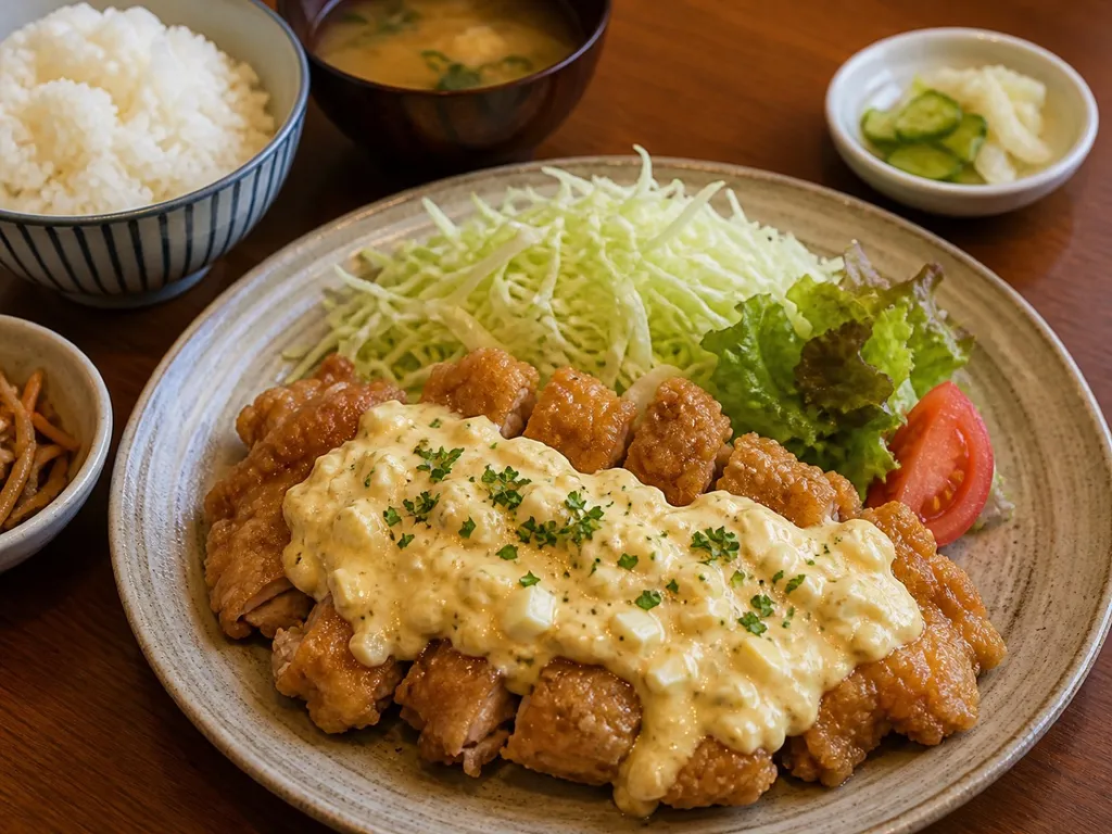 Chicken Nanban — plated and served