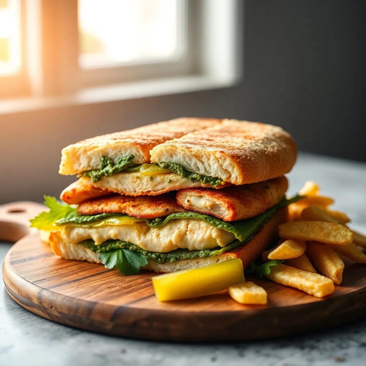 Chicken Pesto Panini — Sandwiches recipe