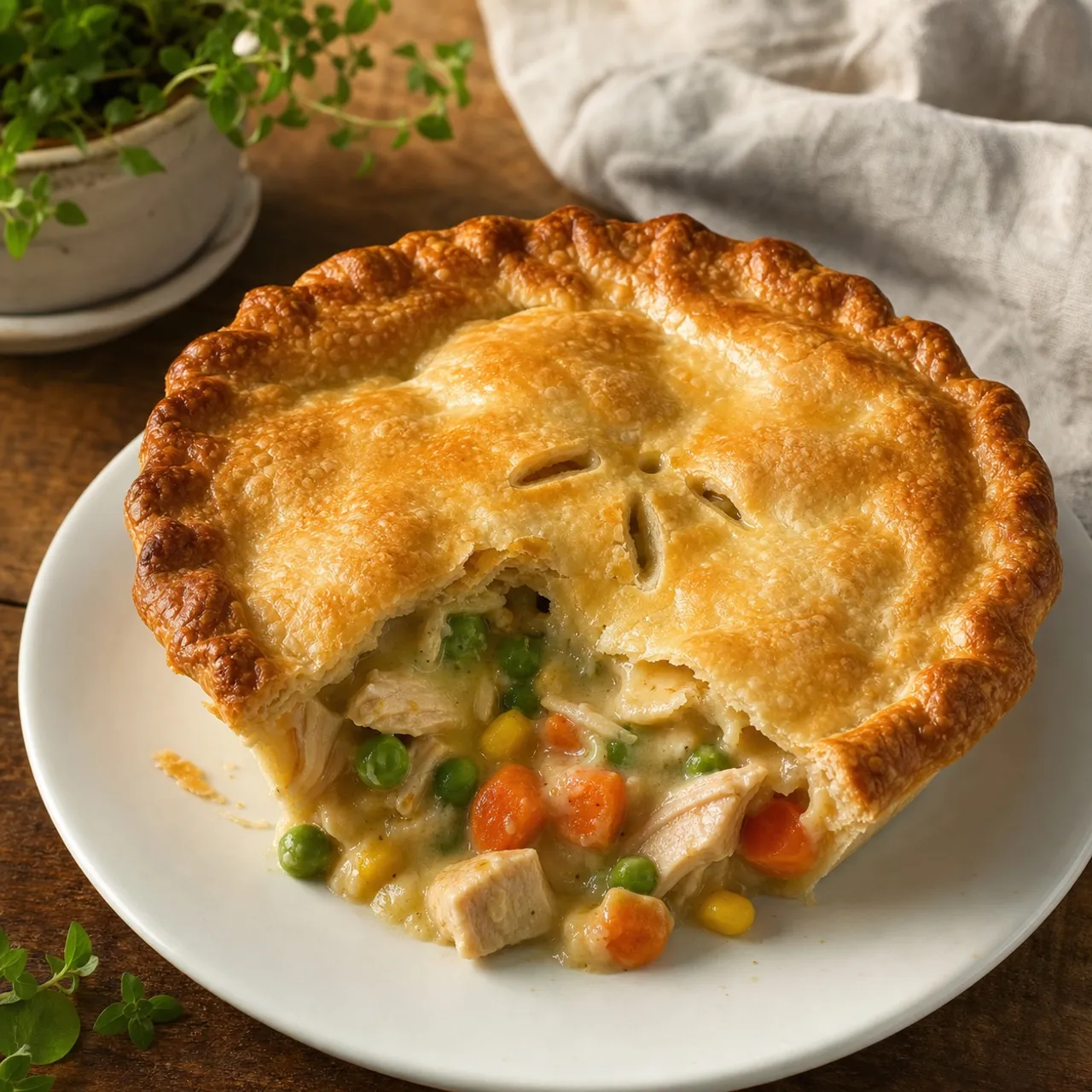 Chicken Pot Pie — North American recipe