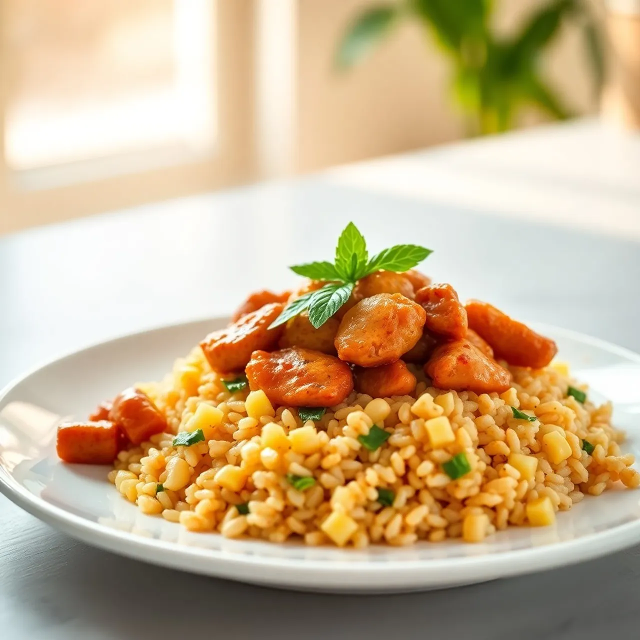 Chicken Teriyaki with Cashew Pineapple Rice — Chicken & Poultry recipe