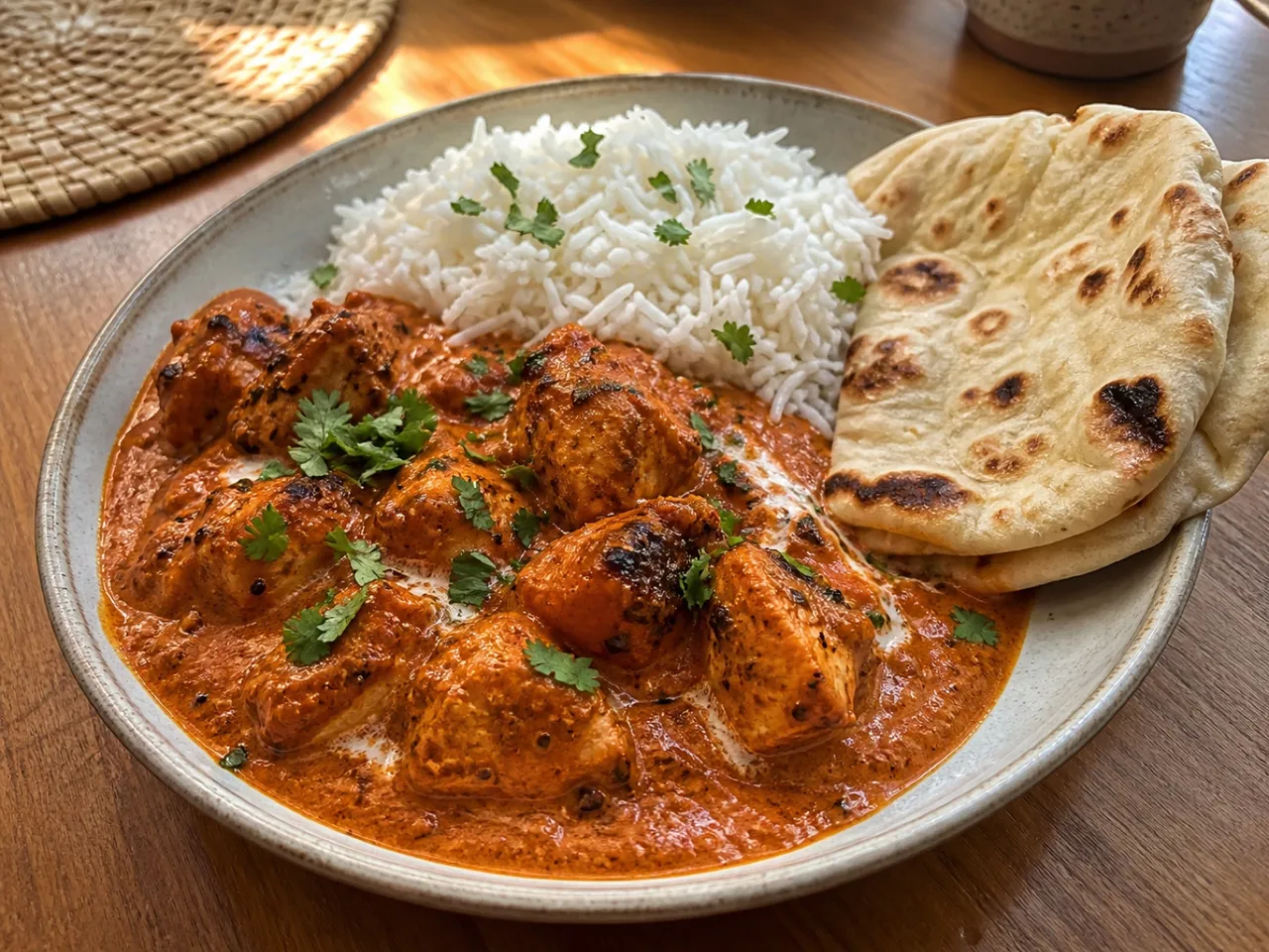 Chicken Tikka Masala — served