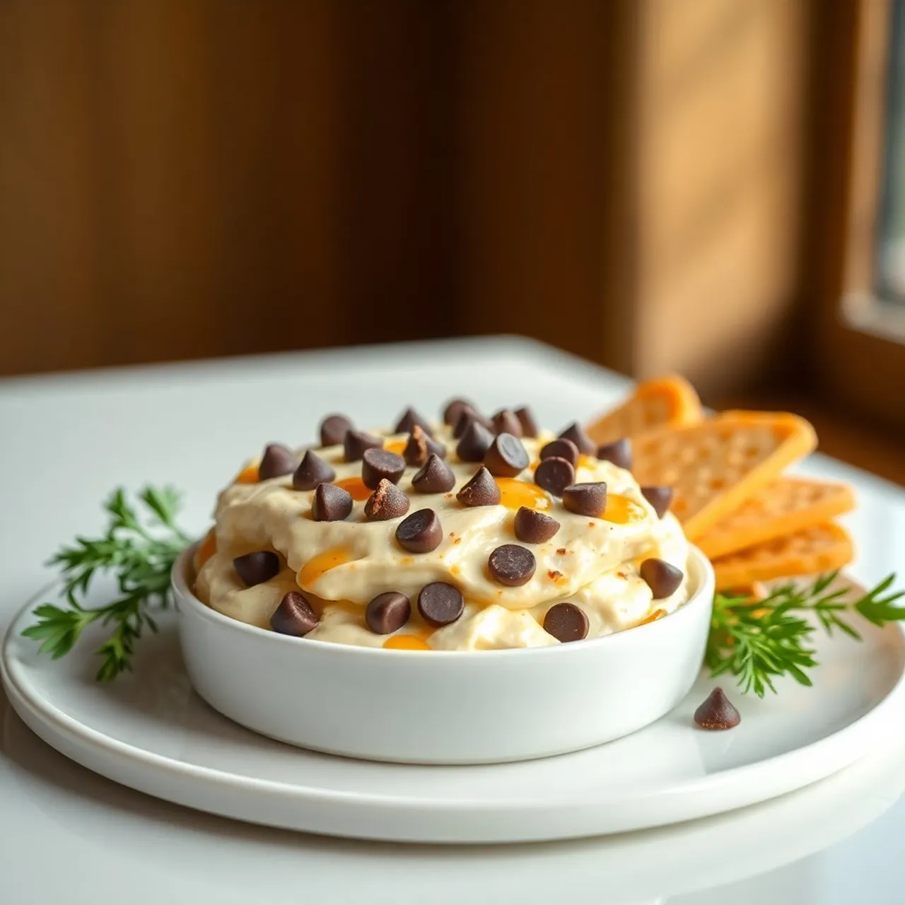 Chocolate Chip Cheesecake Dip — Desserts recipe