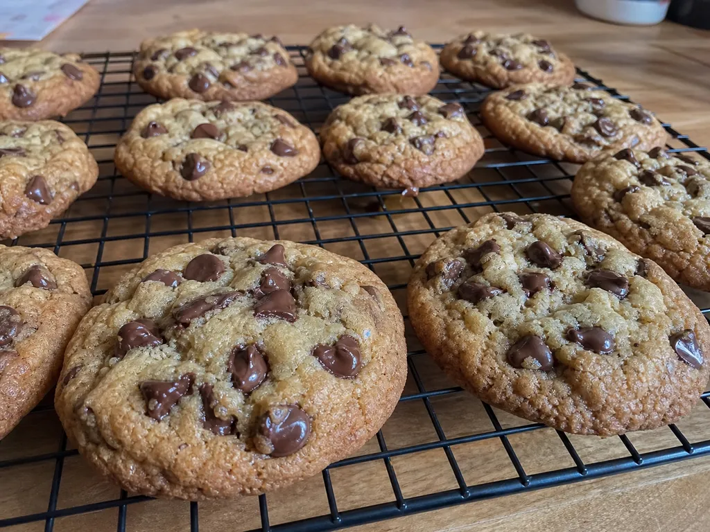 Chocolate Chip Cookies — plated and served
