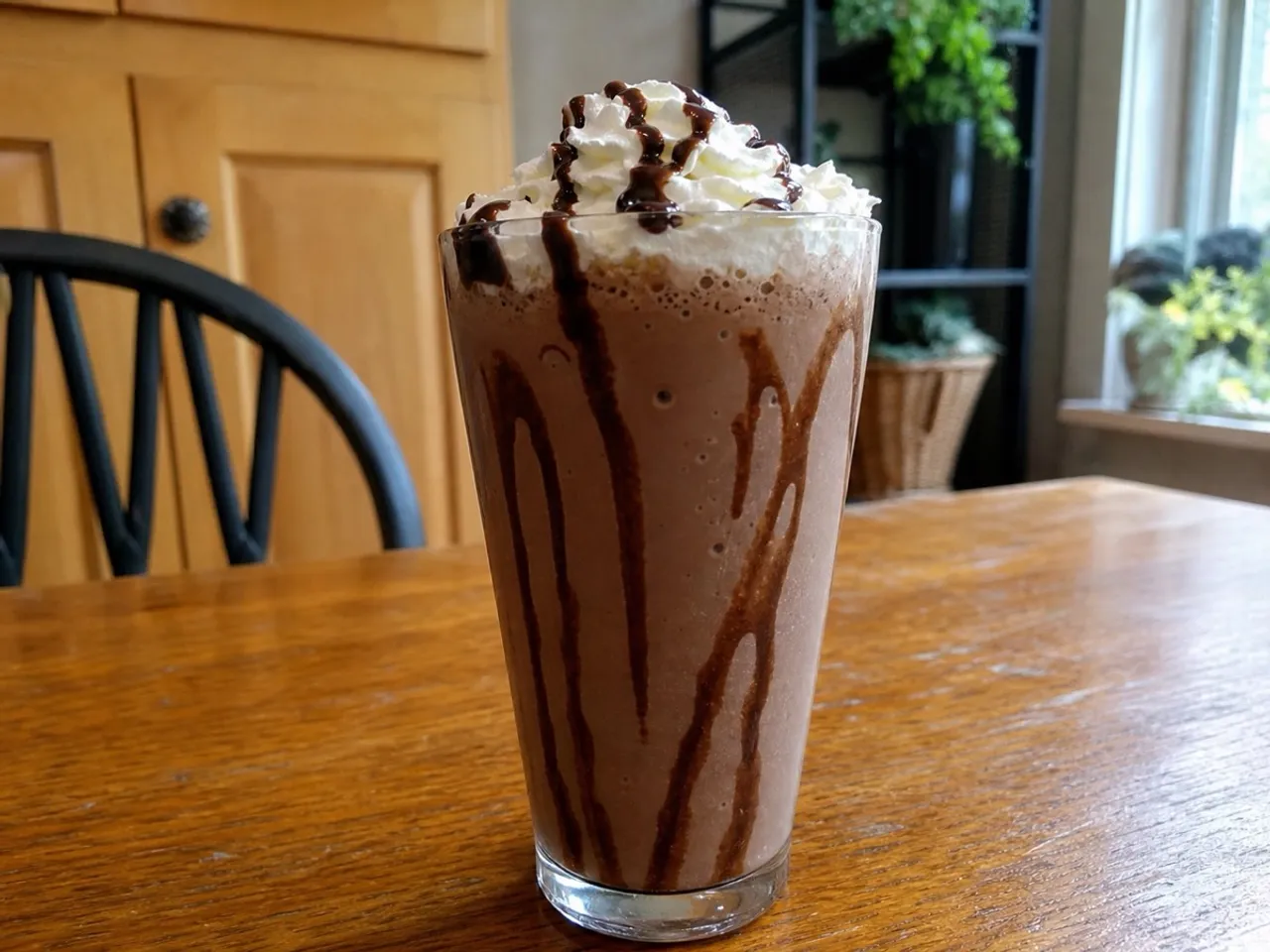 Chocolate Milkshake — served