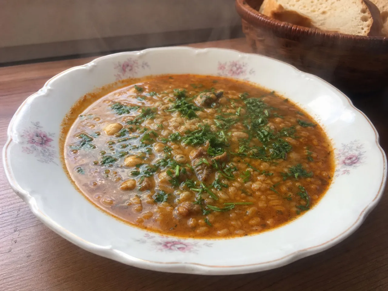 Chorba Frik — served