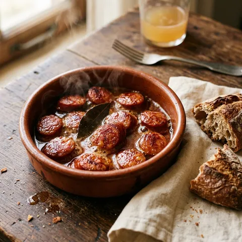Chorizo a la Sidra — Spanish recipe