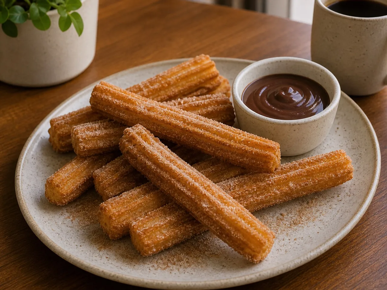 Churros — served