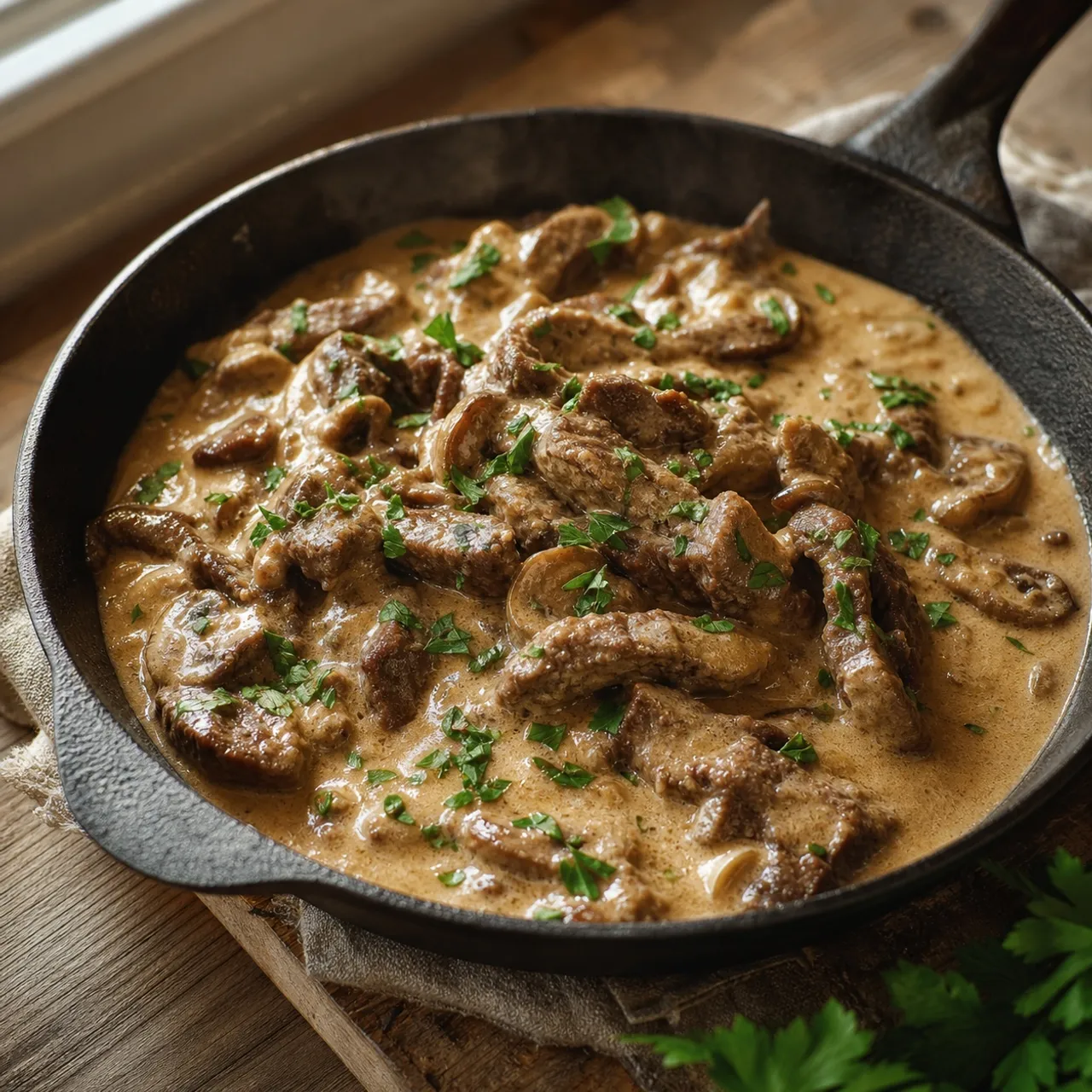 Classic Beef Stroganoff — Meat & Pork recipe