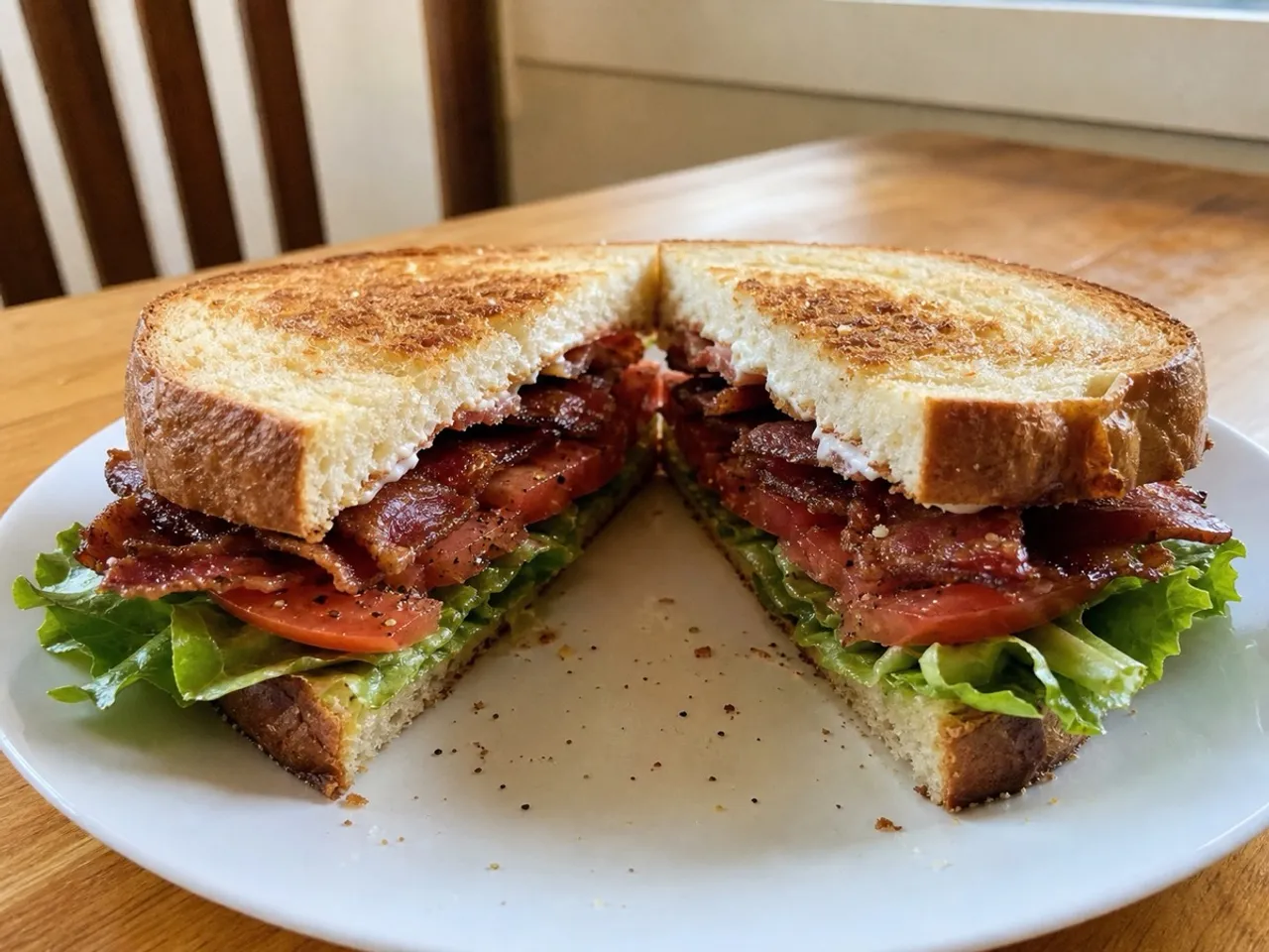 Classic BLT Sandwich — served