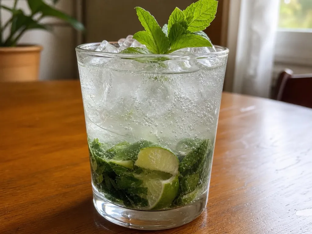 Classic Mojito — plated and served