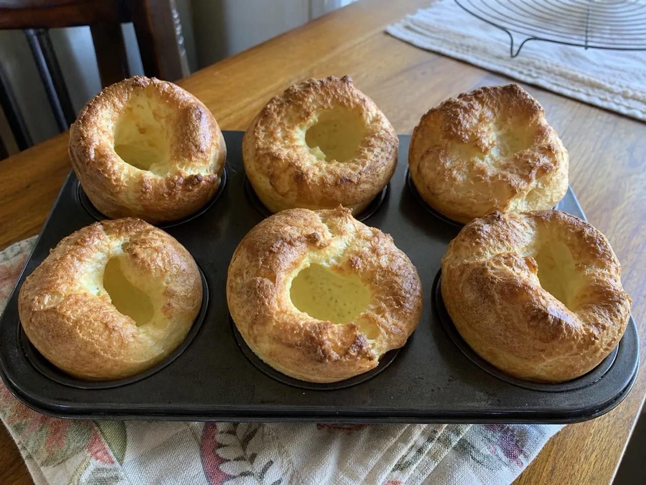 Classic Popovers — served