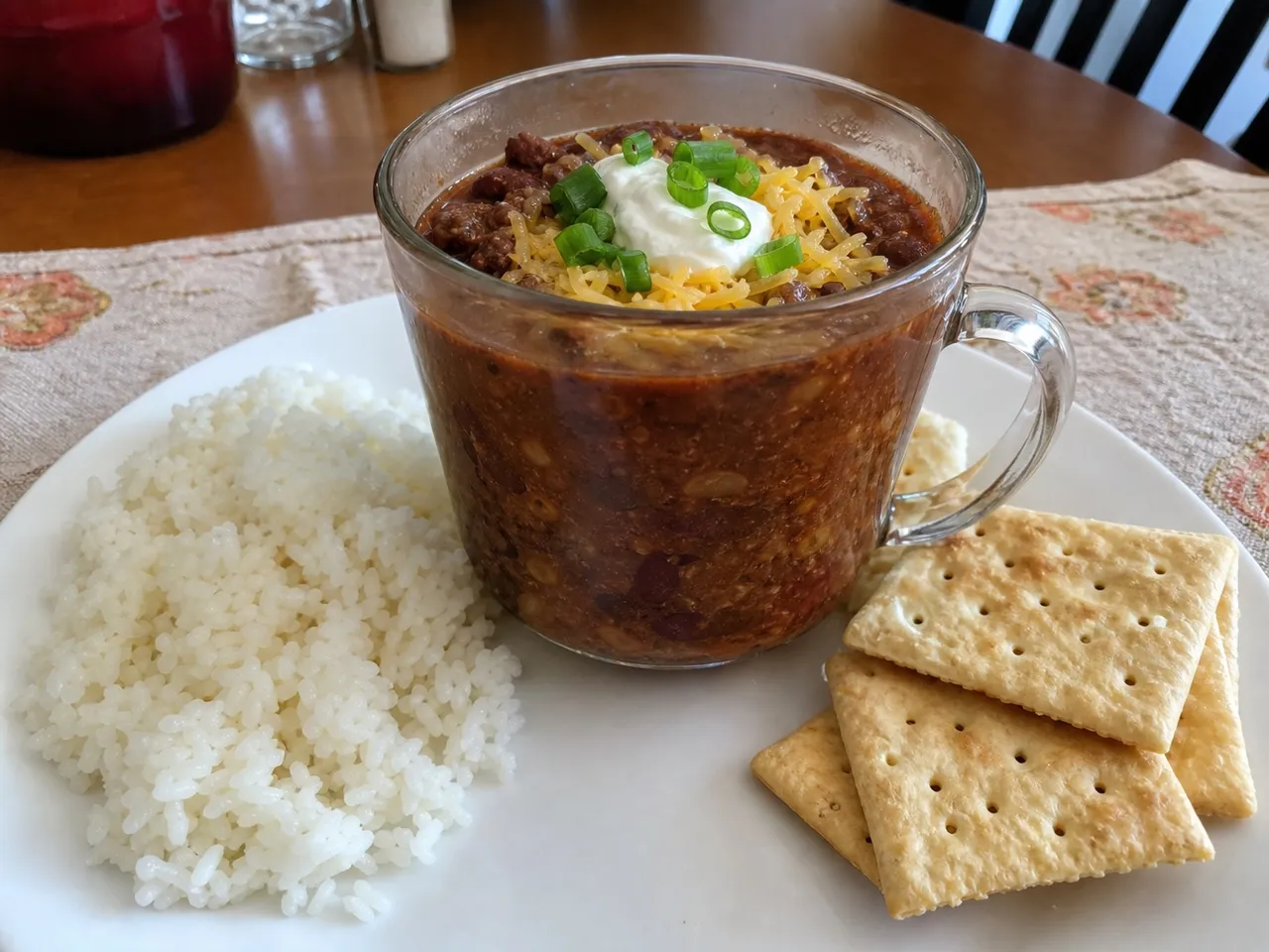 Classic Texas Chili con Carne — served
