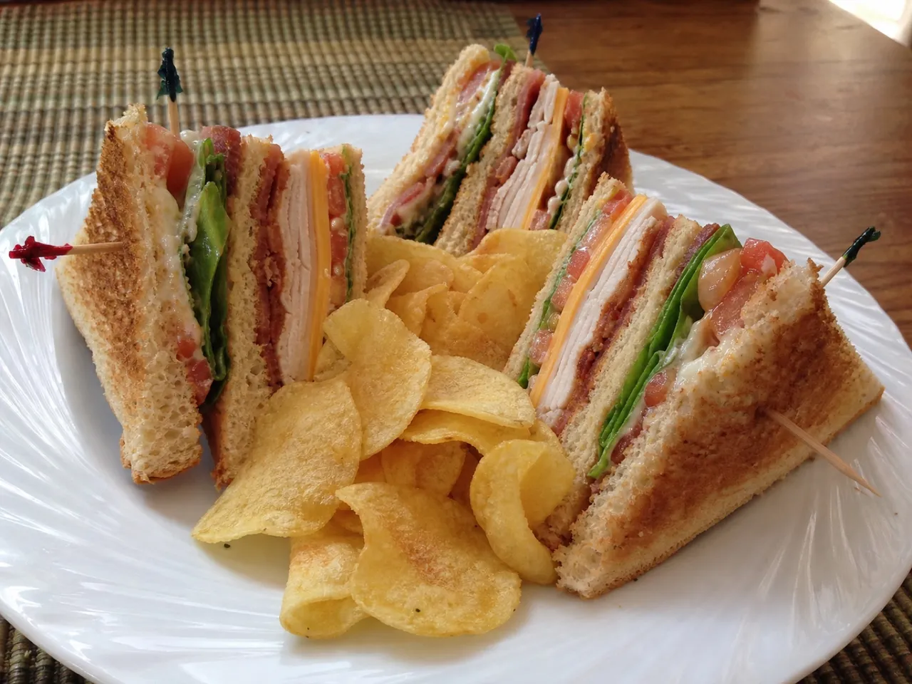 Club Sandwich — served