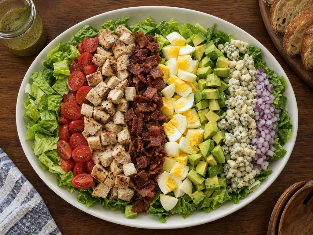 Cobb Salad — plated and served