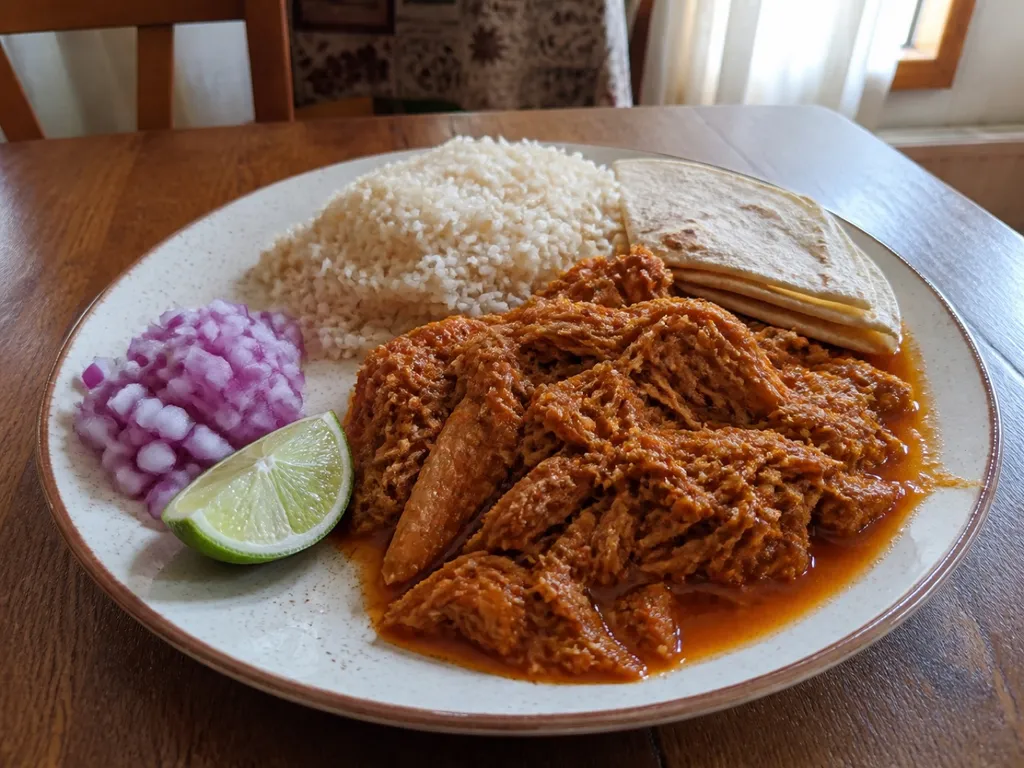 Cochinita Pibil — plated and served