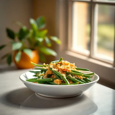 Coconut Crunch Green Beans