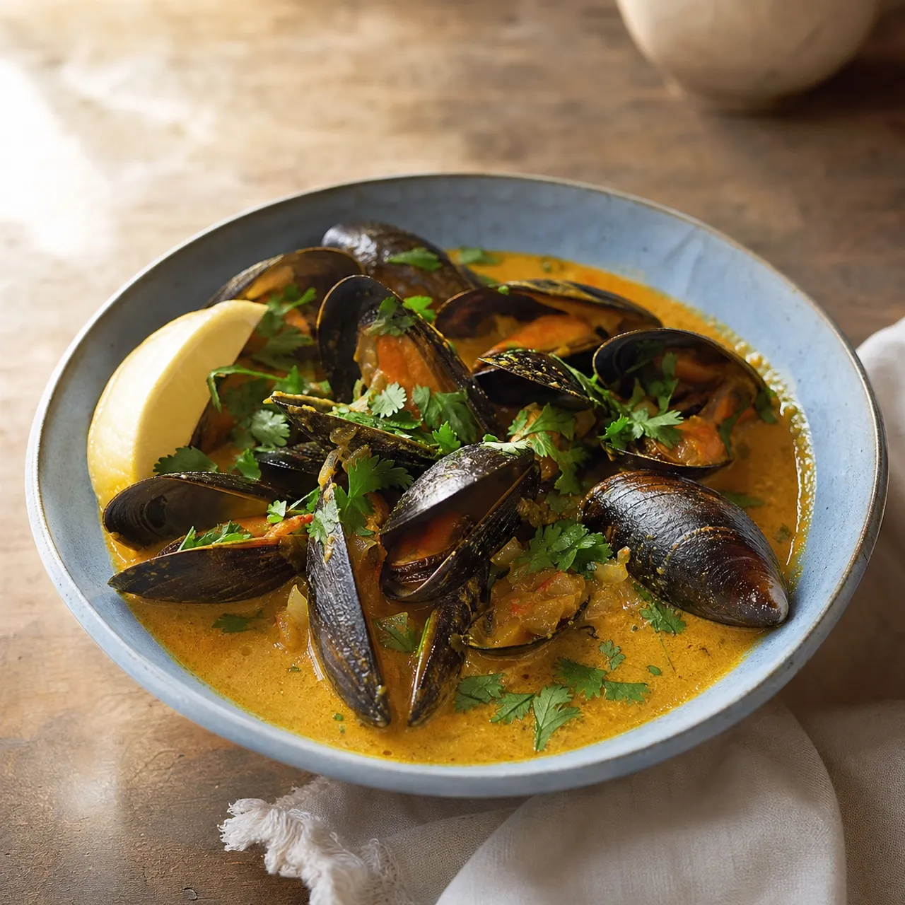 Coconut Curry Mussels — Seafood recipe
