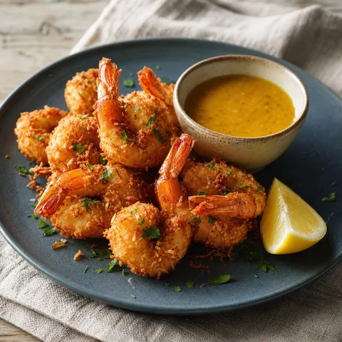 Coconut Shrimp With Orange Mustard Sauce — Seafood recipe