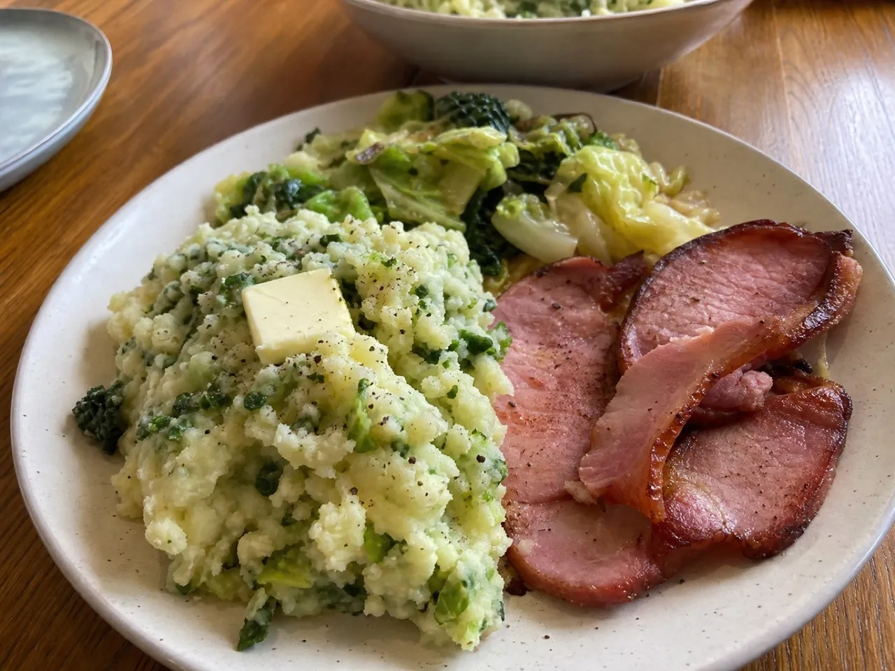 Colcannon — served
