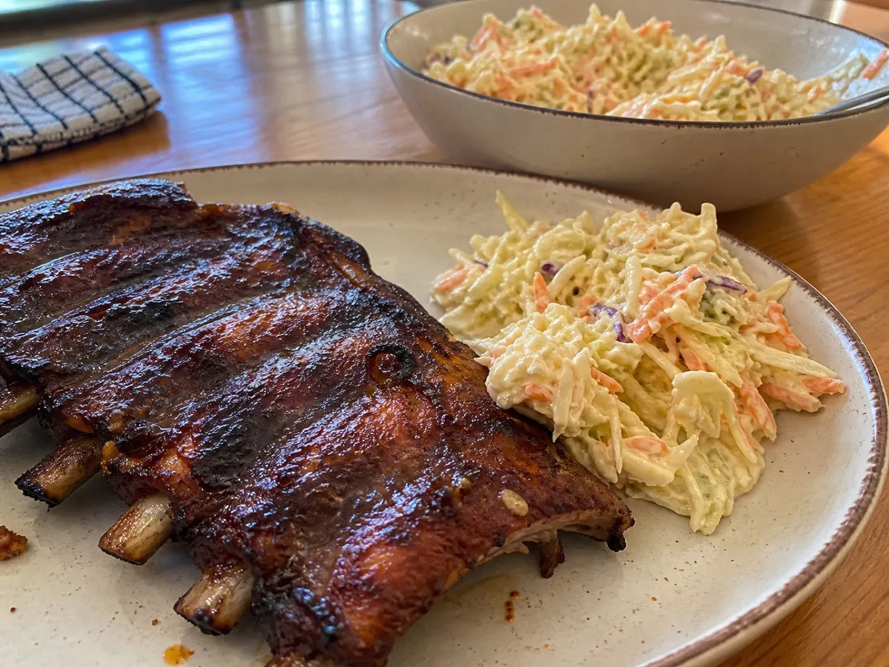 Coleslaw — served