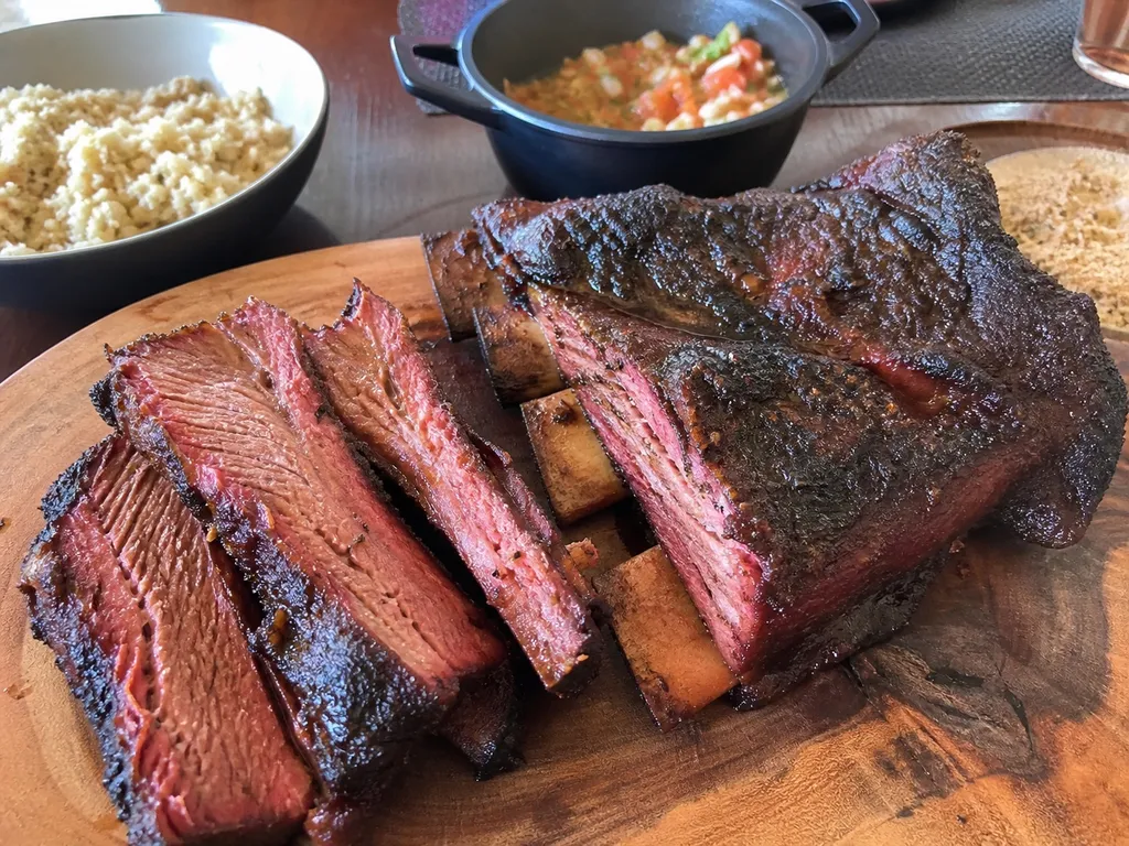 Costela de Churrasco (Brazilian BBQ Beef Ribs) — plated and served