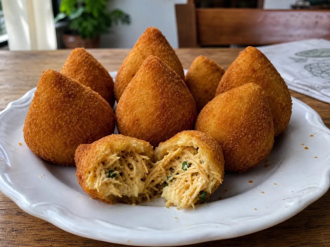 Coxinha — served