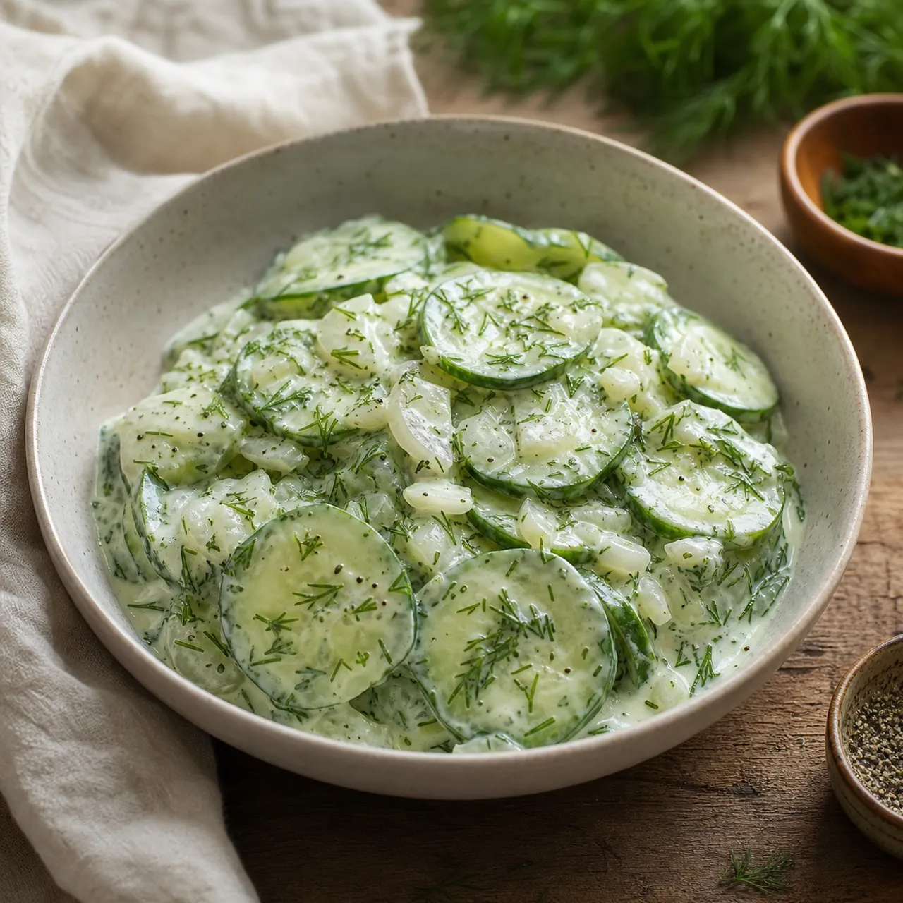 Creamed Cucumbers — Vegetables & Sides recipe