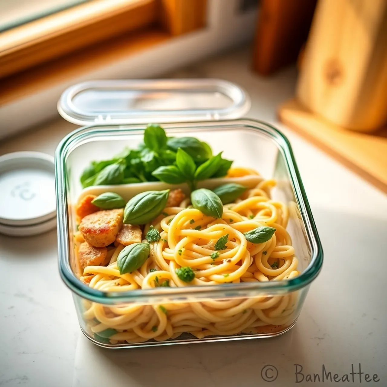 Creamy Basil Pesto Chicken Pasta — Meal Prep recipe