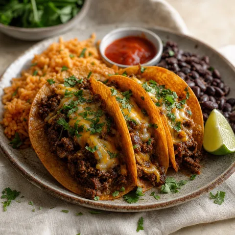 Crispy Beef Tacos — Tex Mex recipe
