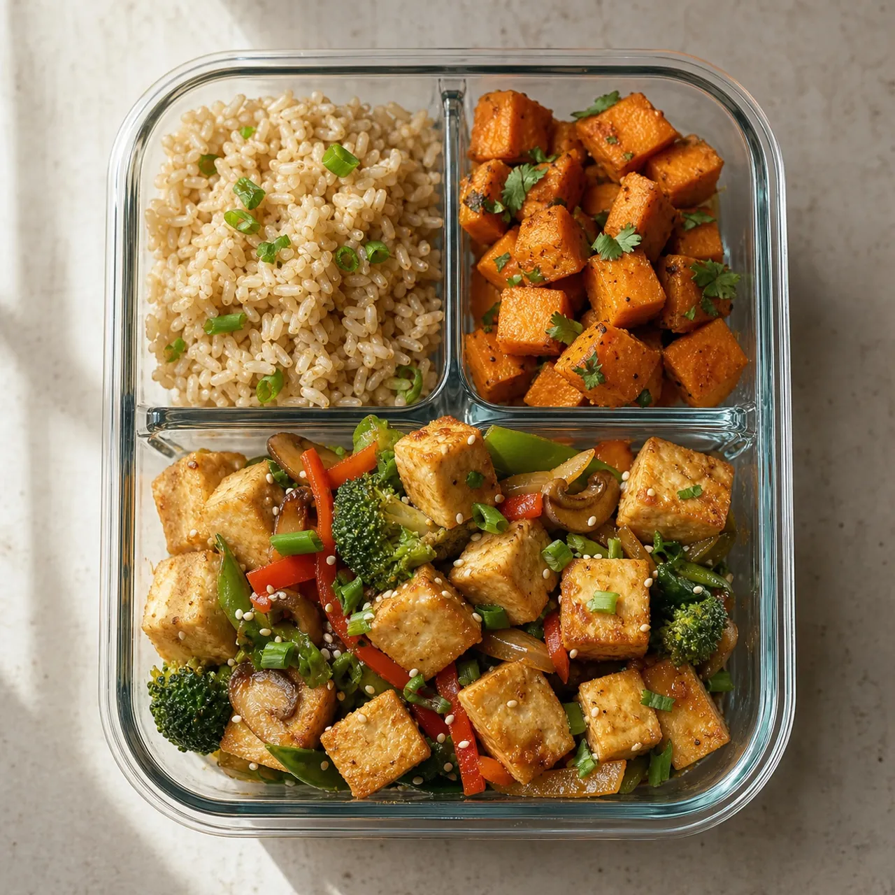 Crispy Tofu and Vegetable Stir-Fry — Meal Prep recipe