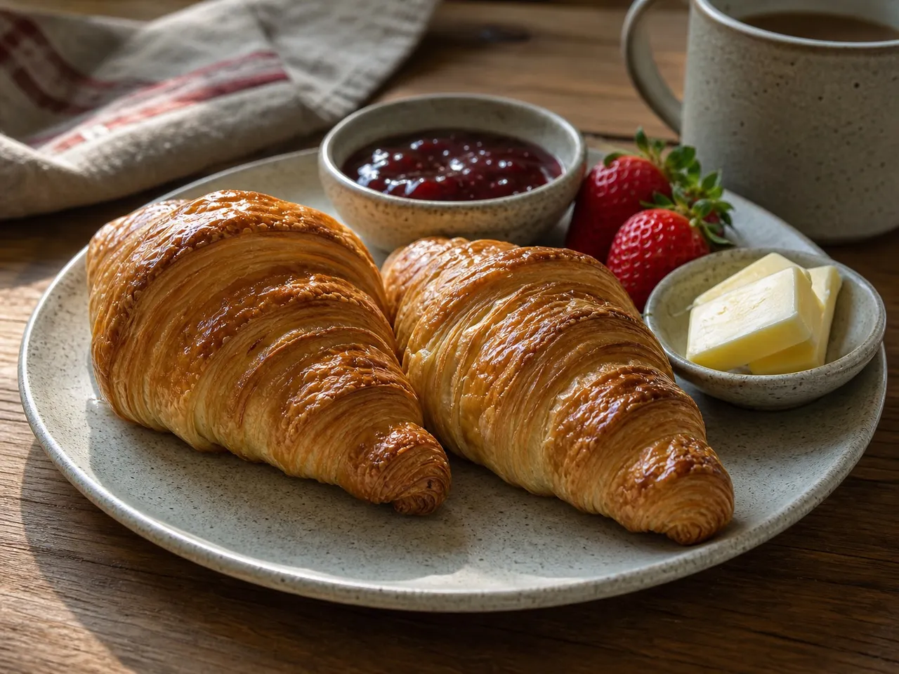Croissants — served