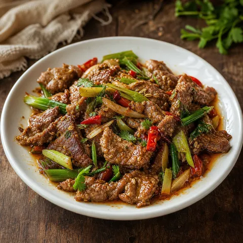 Cumin Lamb — Chinese recipe