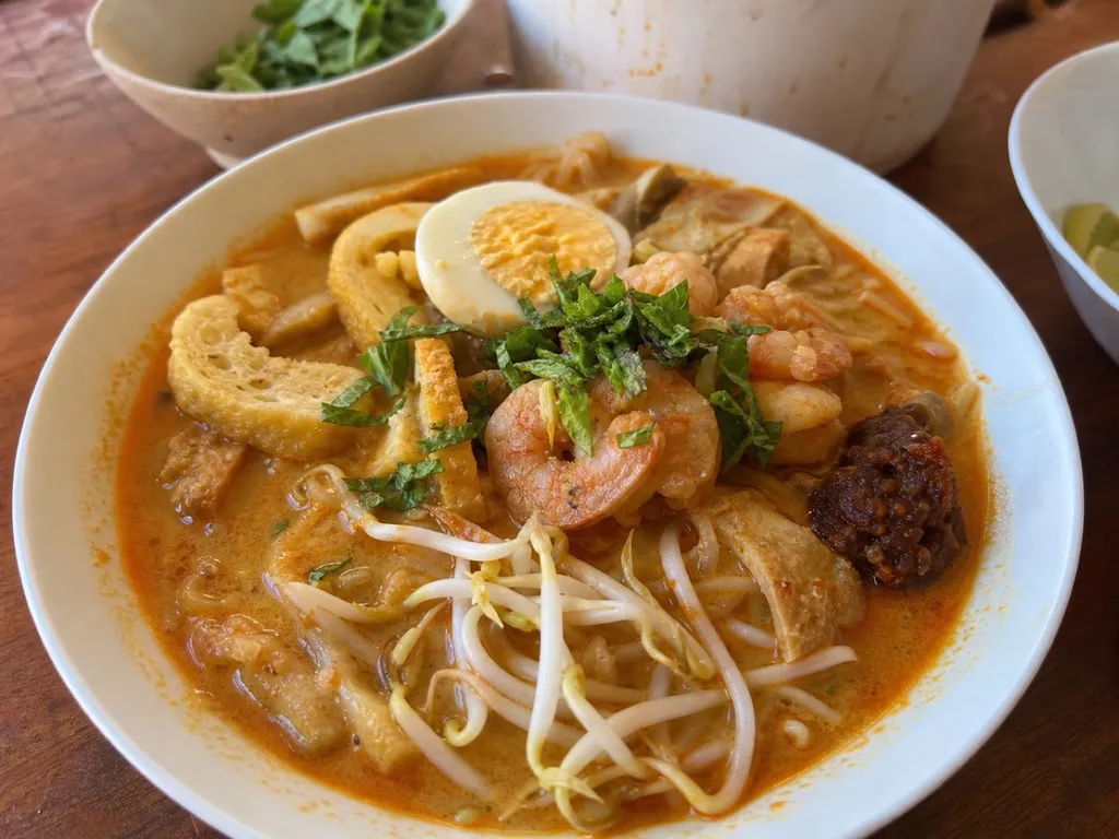 Curry Laksa — plated and served