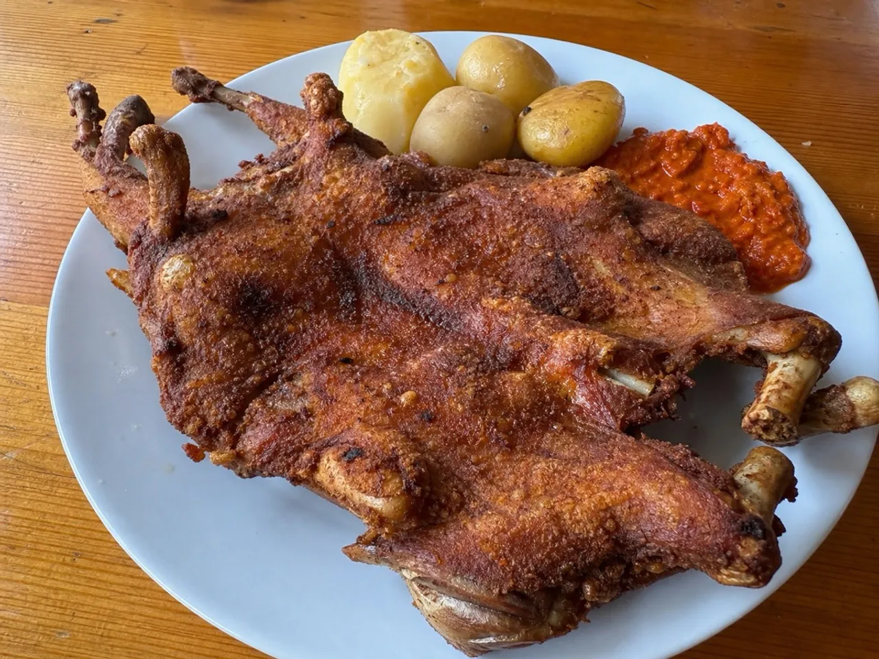 Cuy Chactado — served