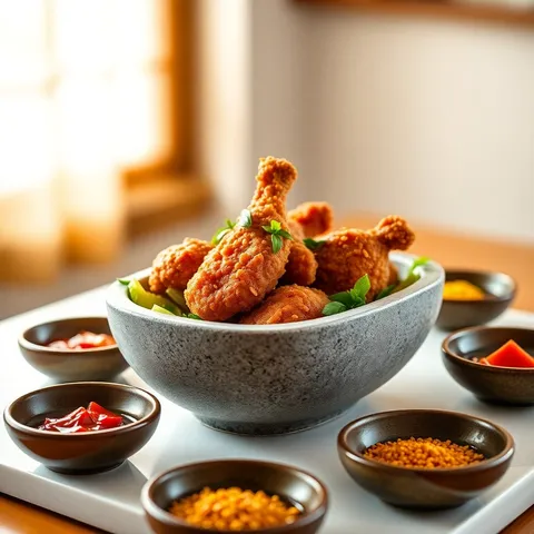 Dakgangjeong (Sweet Crispy Fried Chicken)