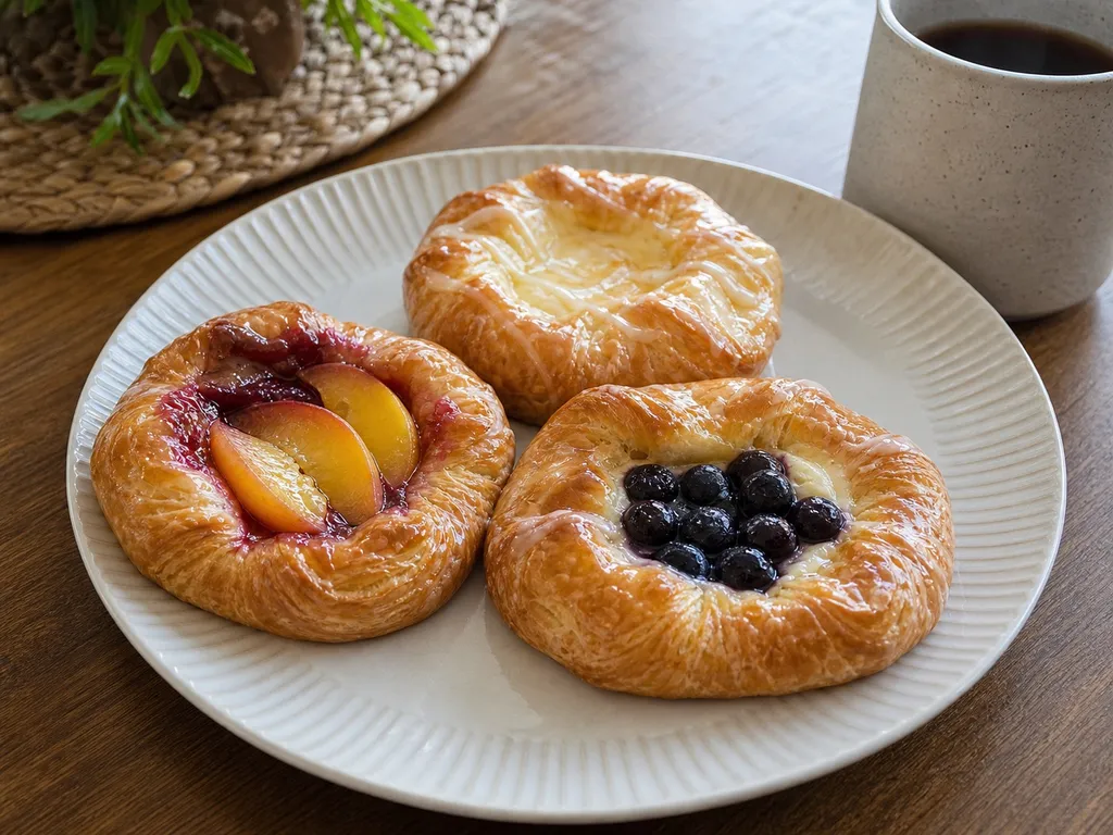 Danish Pastry — plated and served
