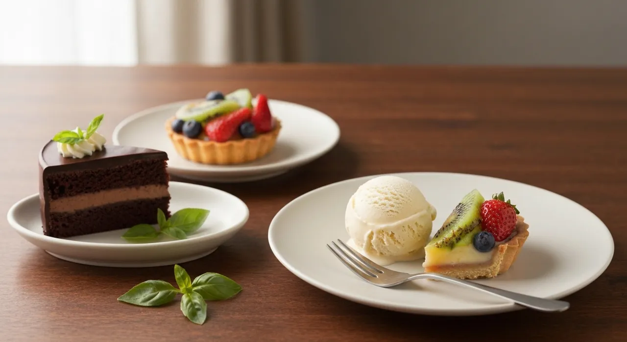 A spread of Desserts dishes