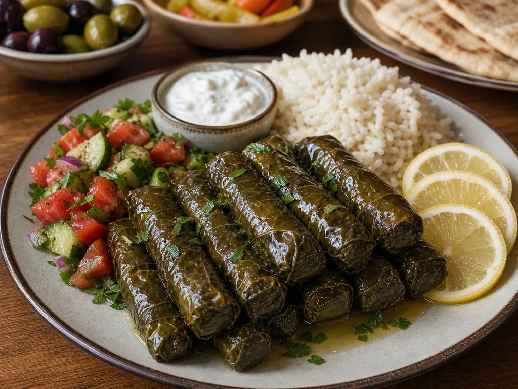 Dolma (Warak Enab) — plated and served