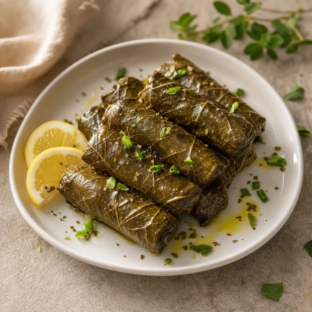 Dolmades (Stuffed Grape Leaves) — Greek recipe