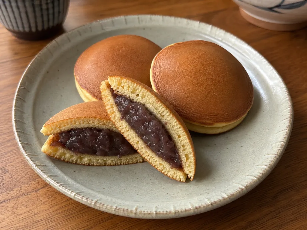 Dorayaki — plated and served