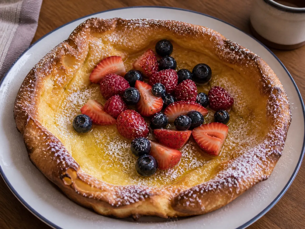 Dutch Baby Pancake — served