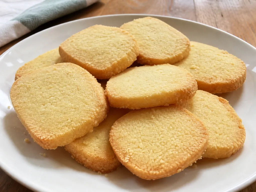 Easy Refrigerator Lemon Cookies — plated and served