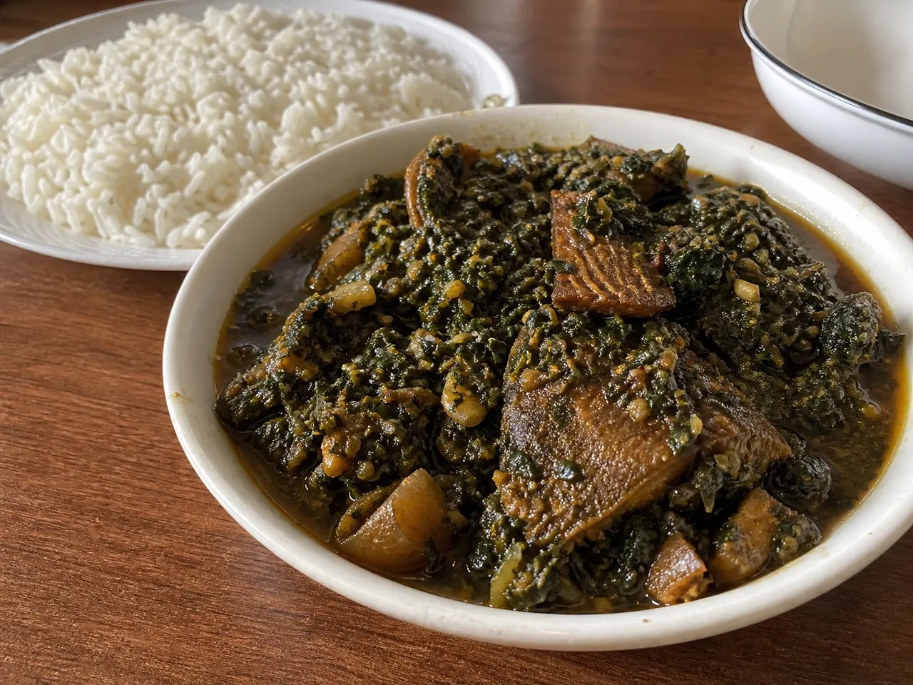 Edikaikong Soup — served